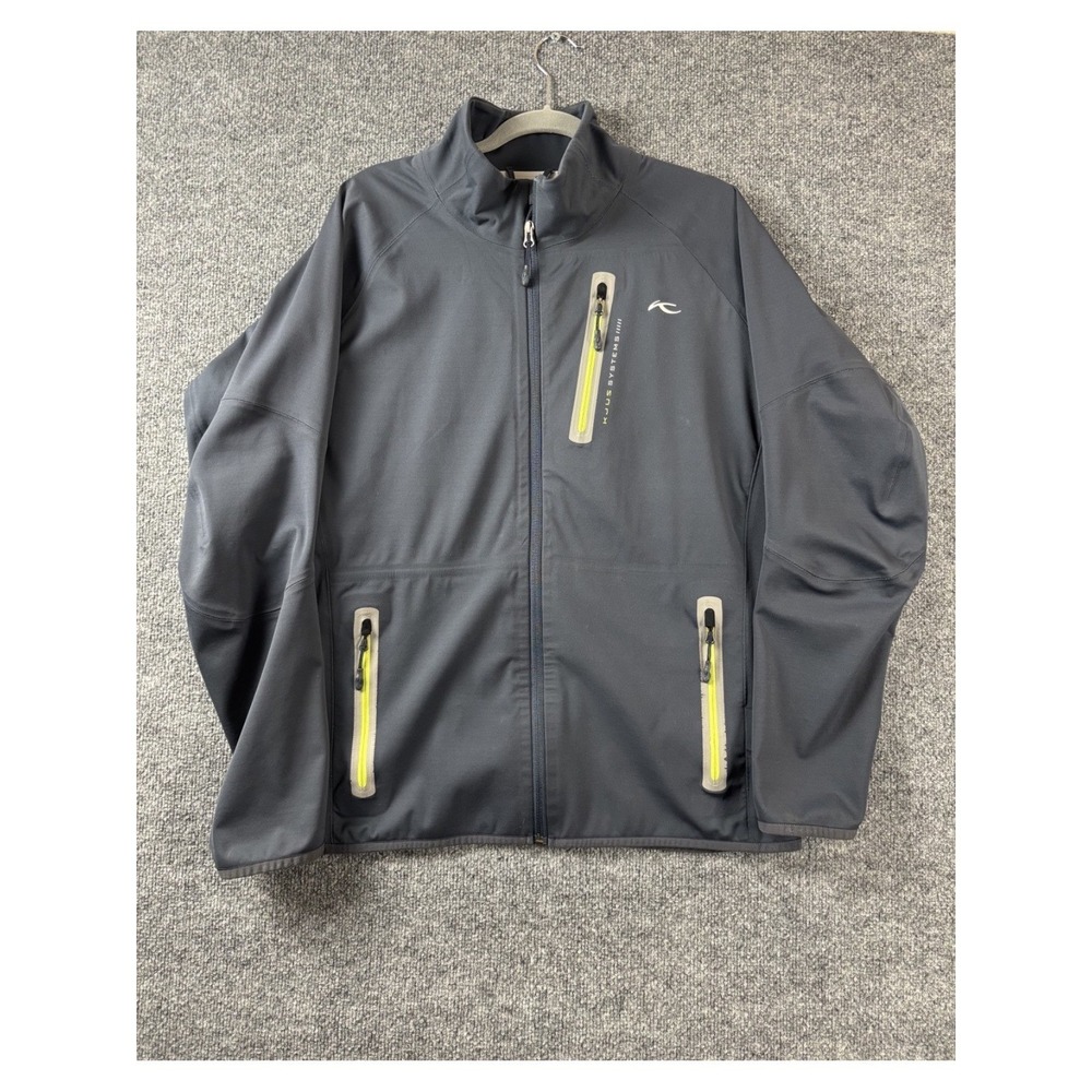 Kjus Men Jacket XXL‎ Blue Ski Golf Stretch Performance Softshell